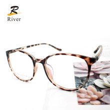 Ultra-Light Leopard Print Tr Round Frame Eyeglasses Frames